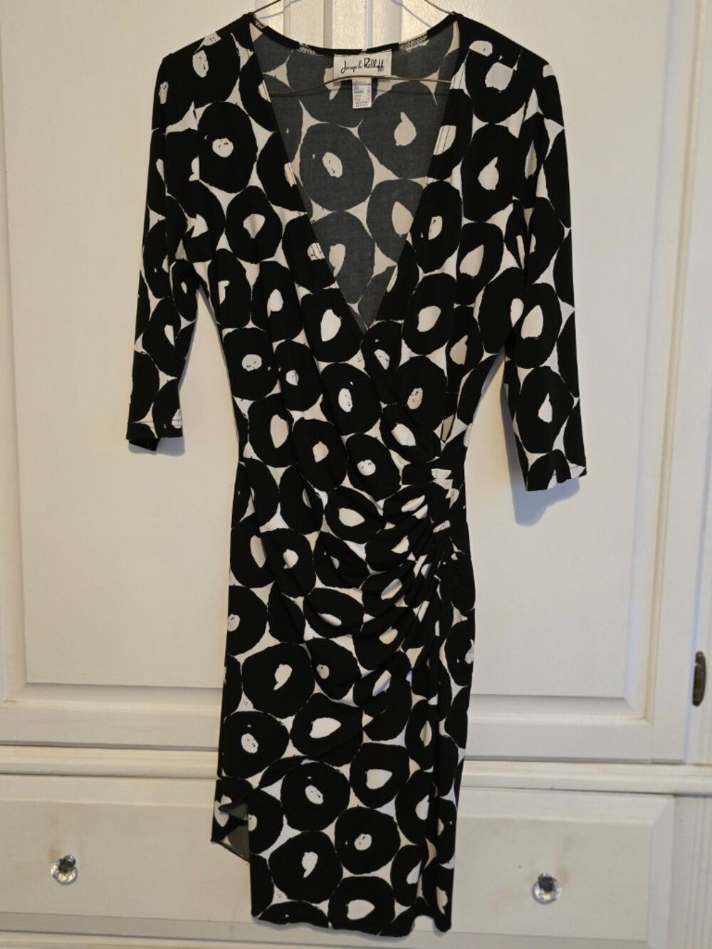 Vintage Joseph Ribkoff Ruched Dress, Size 8